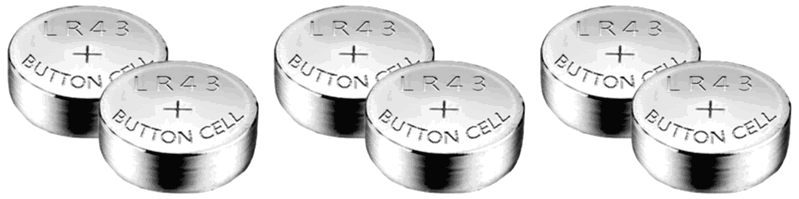3x 2 stk. Batteri til Garmin Vivofit 4