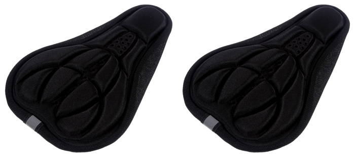 2x Cykelsadel Overtræk i Sort - 28 x 17 cm