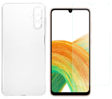 Gennemsigtigt Cover & Beskyttelsesglas / Skærmbeskyttelse / Glas til Samsung Galaxy A33 5G