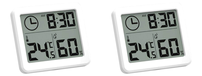2 stk Indendørs Hygrometer og Temperaturmåler