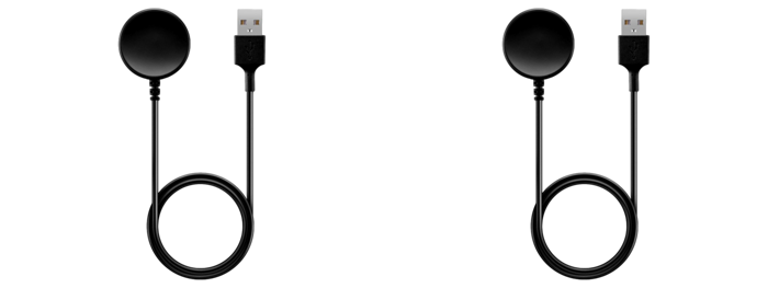 2x Trådløs Opladningspad til Samsung Galaxy Watch 5 / 5 Pro