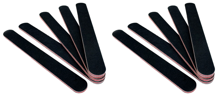 2x 10-Pak Klassiske Neglefile i Sandpapir (17.8 cm)