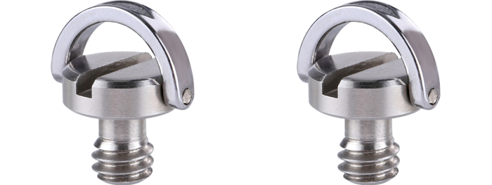 2x 1/4" Skrue med C-ring til GoPro & Kamera
