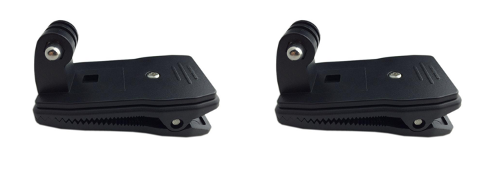 2x Rygsæk / Backpack 360° Clip Mount til GoPro