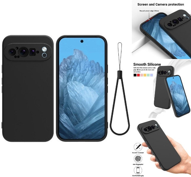 Silikone cover til Google Pixel 9 Pro XL set forfra