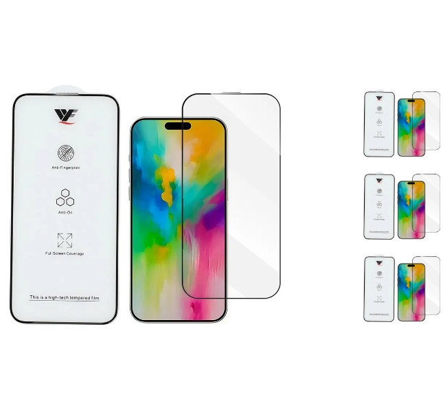 3 stk. iPhone Air Skærmbeskyttelse / 3D Beskyttelsesglas 