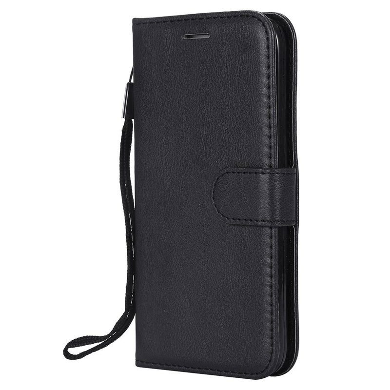 iPhone 5 / 5s / SE Flip Cover med Kortholder - Sort
