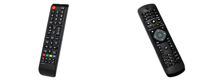 Pakke m. Universal Fjernbetjening til Samsung TV & Universal Fjernbetjening til Philips TV