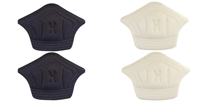 Pakke m. 1stk 2 Stk Bløde Hælbeskyttere i Sort til Sko, Sneakers og Højhælede-Large & 1stk 2 Stk Bløde Hælbeskytter Puder til Sko, Sneakers og Højhælede-Large
