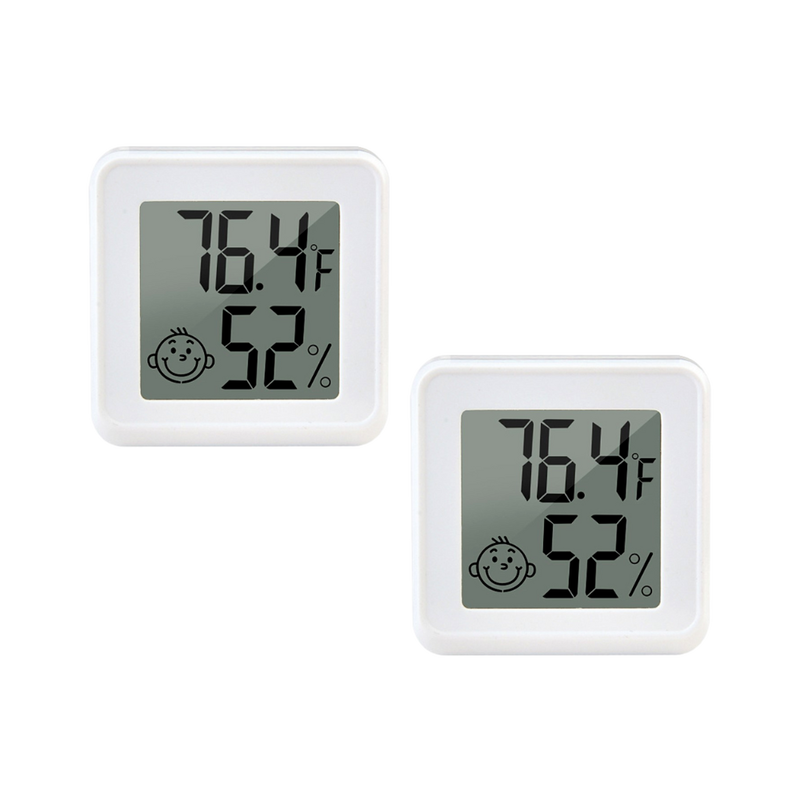 2 stk Digitalt Hygrometer / Termometer til Drivhus - med App