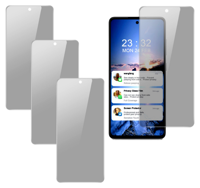 3 stk Skærmbeskyttelse / Privacy Glas til Samsung Galaxy S21 FE