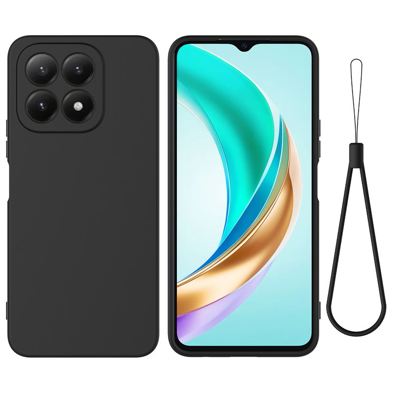 Xiaomi 17 Silikone Cover med Håndledsrem – Sort