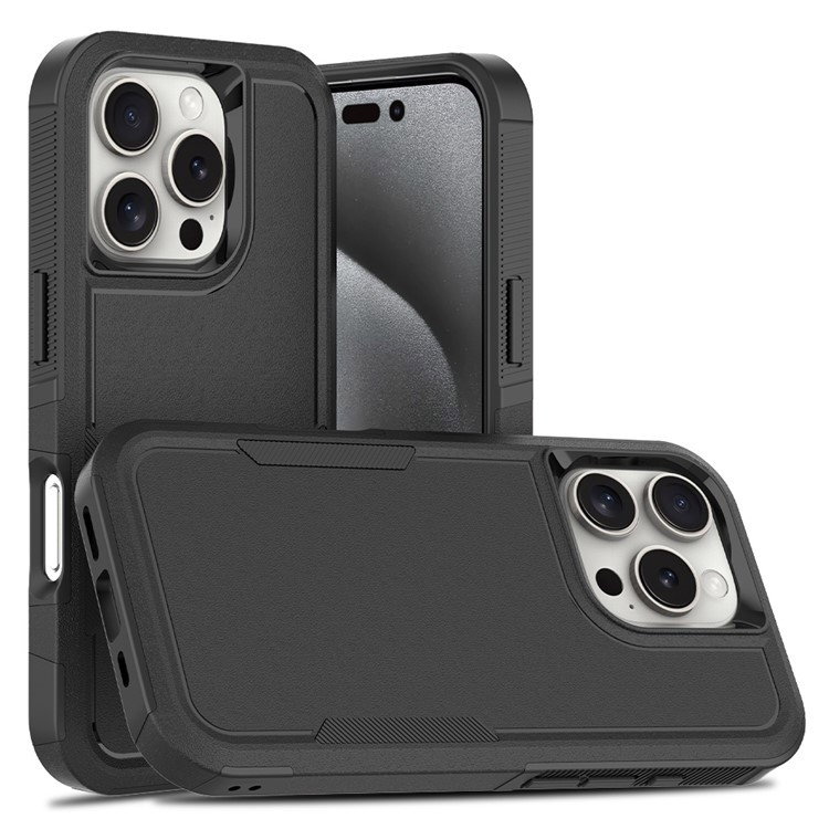 Sort iPhone 16 Pro cover set forfra