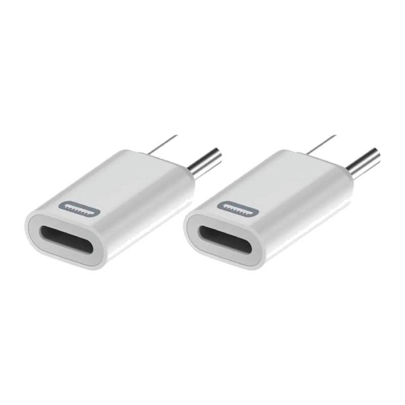 2 stk. Lightning til USB-C Adaptere - Opladning & Dataoverførsel