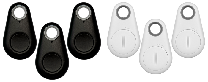 6 Stk. Bluetooth Nøglefindere i Hvid & Sort