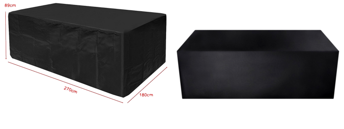 Pakke m. Overtræk til Havebord - 270 x 180 x 89 cm & Overtræk til Havemøbler - 350 x 260 x 90 cm