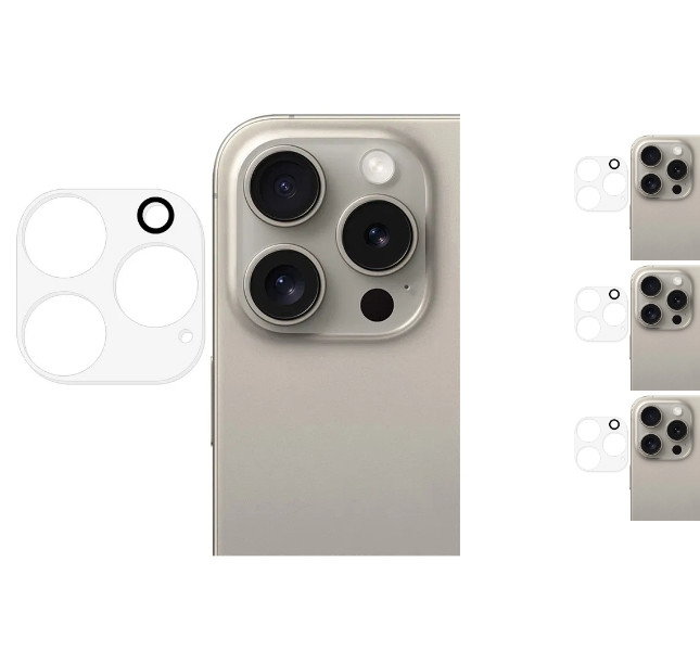Kameralinse Beskyttelsesglas til iPhone 16 Pro Max
