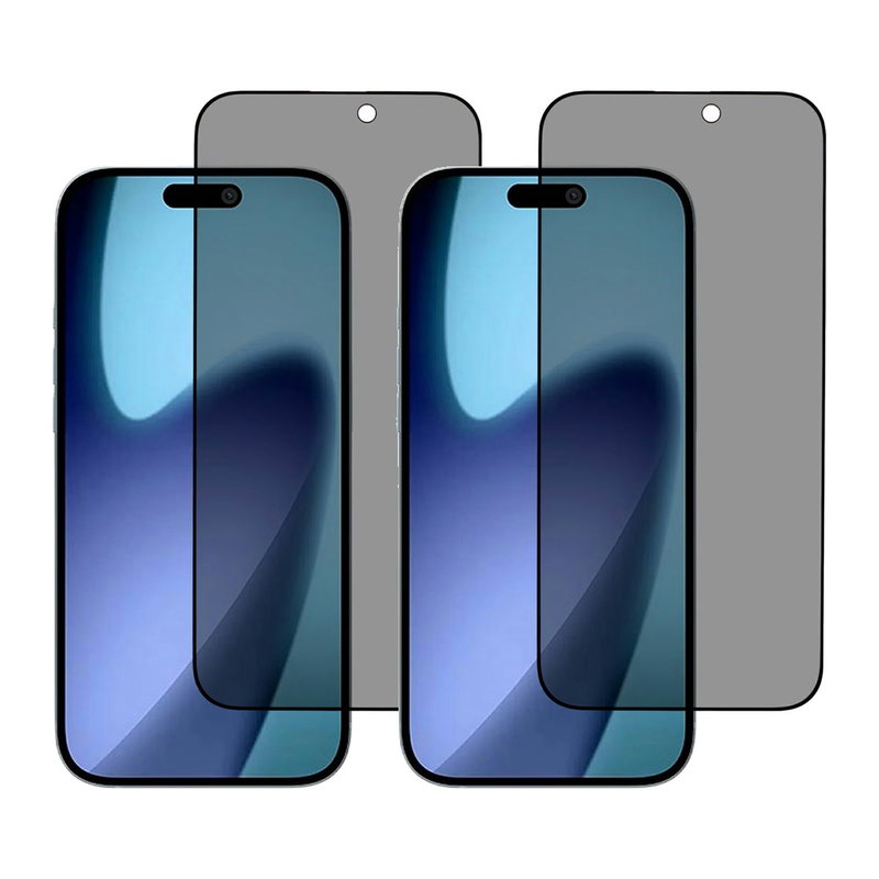 2 stk. iPhone 17 Pro Skærmbeskyttelse / Privacy Glas