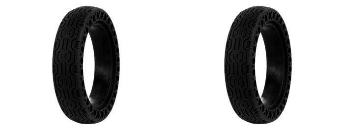 2x 8.5" Punkterfri dæk til El-Løbehjul