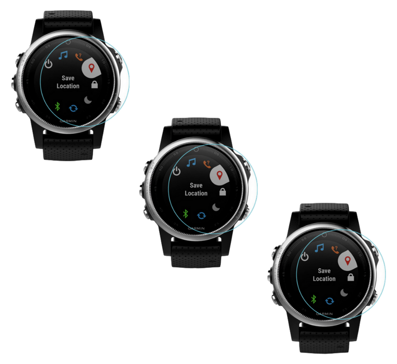 3 stk Skærmbeskyttelse / Hærdet Beskyttelsesglas til Garmin Fenix 7S / 7S Pro / 7S Solar