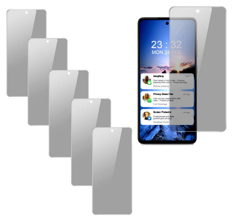 5 stk Skærmbeskyttelse / Privacy Glas til Samsung Galaxy A52 / A52S
