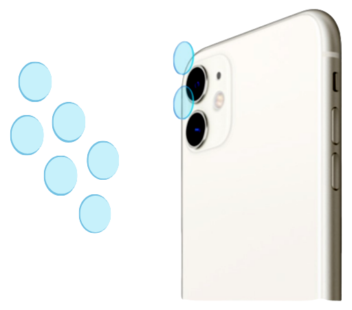 3 Stk. Hærdet Kamera Beskyttelsesglas til iPhone 11