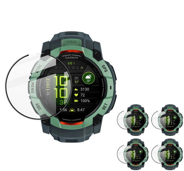 4 stk. Garmin Instinct 3 (50mm) Beskyttelsesfilm / 3D Skærmbeskyttelse