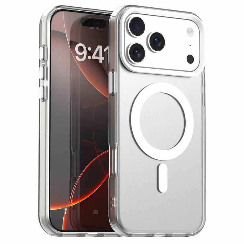 Gennemsigtigt iPhone 17 Pro Max Cover Med MagSafe