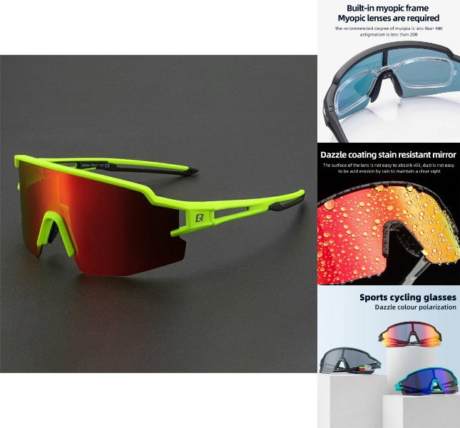 Solbriller til Ski med UV400 - Fotokromiske & Polariserede Linser-Lysegrøn