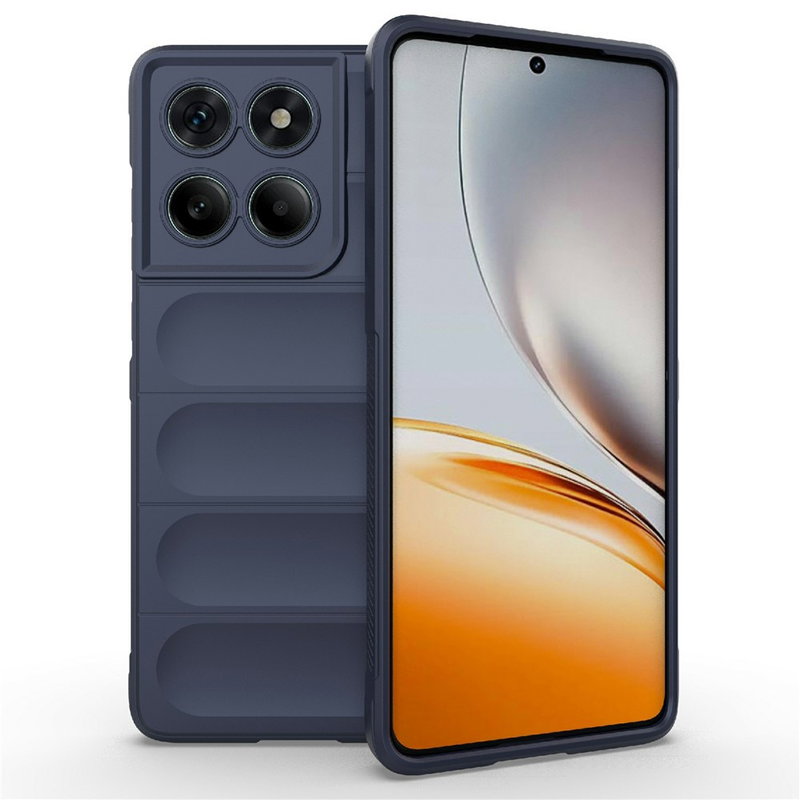 Wavy Motorola Edge 60 / 60 Fusion Silikone Cover - Mørkeblå