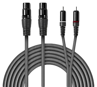 Balanceret 2 x XLR Hun - 2 x RCA Han kabel