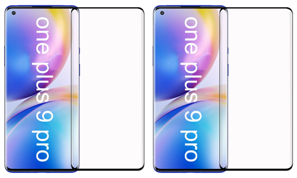 2 Stk Beskyttelsesglas / Skærmbeskyttelse / 3D Glas til OnePlus 9 Pro
