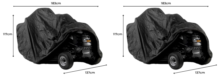 2x Overtræk til Havetraktor - 183 x 137 x 117 cm
