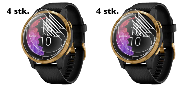 2x 2 Stk. Beskyttelsesfilm til Garmin Venu 2 Plus