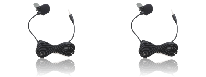 2x A1 Clip-On Mikrofon til fx. Bil