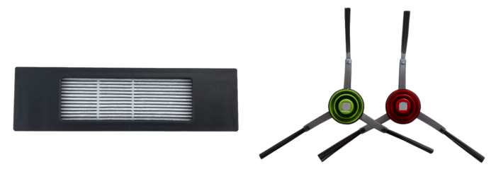 HEPA filter & 2x Sidebørster til Ecovacs Deebot Ozmo 920 / 950