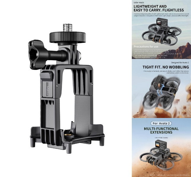 Kameraholder monteret på DJI Avata 2