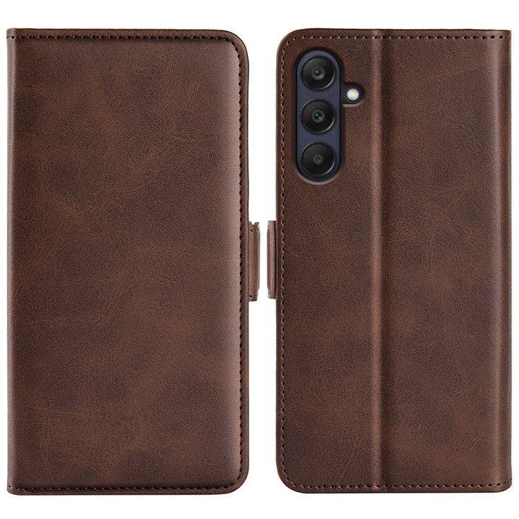 Flip Cover til Samsung Galaxy A26 5G i PU Læder med Kortholder - Brun
