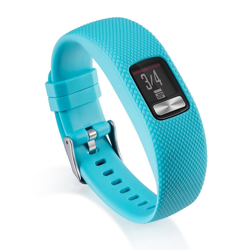 Silikone urrem til Garmin Vivofit 4 - Lyseblå