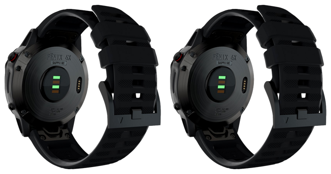 2x Sports Silikone Rem til Garmin Fenix 3 / 3 HR / 5X / 5X Plus / 6X / 6X Pro Sort