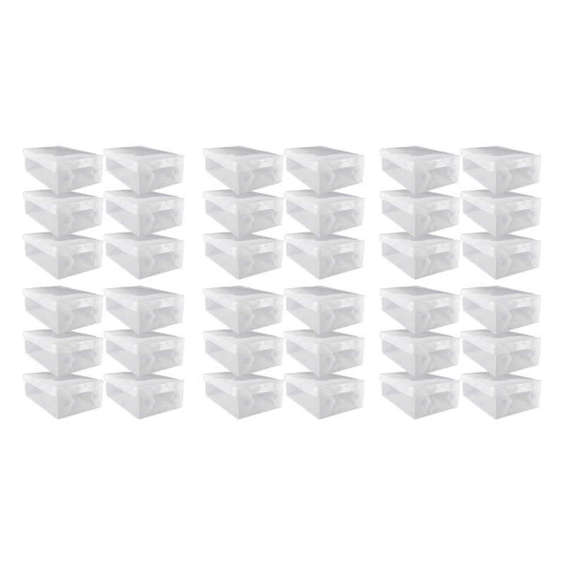 36 Stk Skokasser / Sneaker Boxes i Gennemsigtig Plastik