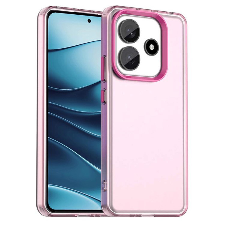 Xiaomi Redmi Note 14 5G Transparent Cover - Lyserød