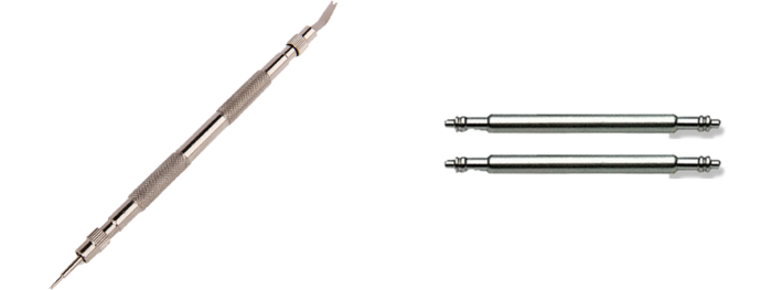 Pakke m. Værktøj til skift af Metal Splitter i Smartwatch Rem & 2x Metalsplitter til Urrem 20 mm