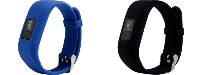 Pakke m. Silicone rem til Garmin Vivofit 3 / Vivofit JR / JR 2 Mørkeblå & Silicone rem til Garmin Vivofit 3 / Vivofit JR / JR 2 Sort