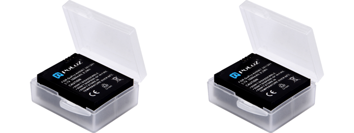 2x Batteri-Etui til GoPro Hero 8 / 7/ 6/ 5 / 3 / 3+