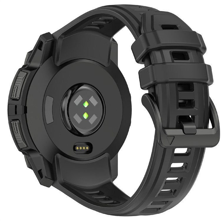 Garmin Instinct 3 (50mm) Silikone Rem - Sort