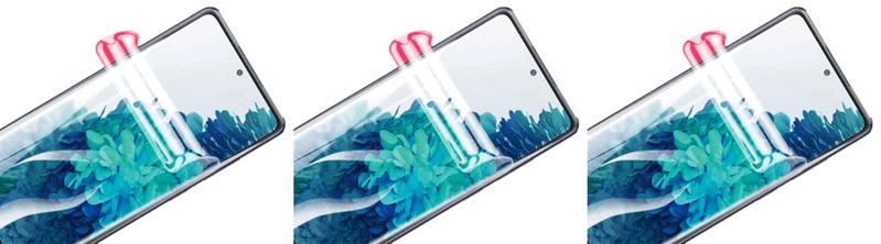 3x Beskyttelsesfilm til Samsung Galaxy S20 FE