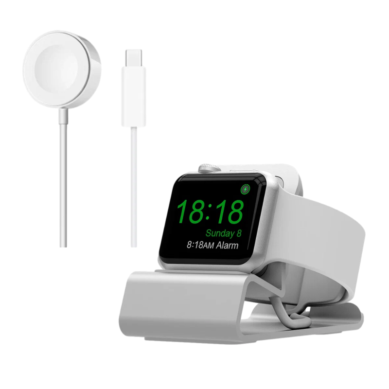Apple Watch Aluminium Stand & Magnetisk USB‑C Oplader