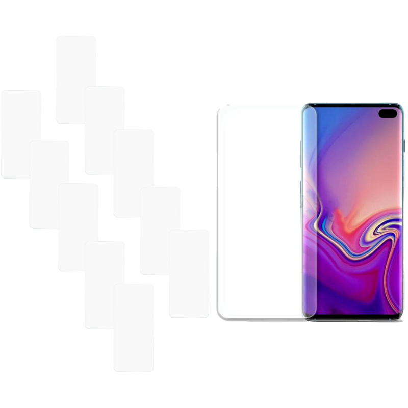 10 Stk. Skærmbeskyttelse / Hærdet Beskyttelsesglas til Samsung Galaxy S10e