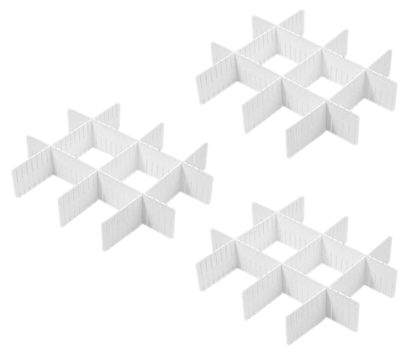 3 x 4 stk Skuffeinddeler Vægge i Small